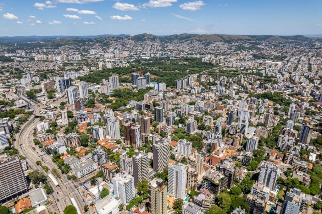 Foto aérea de Porto Alegre
